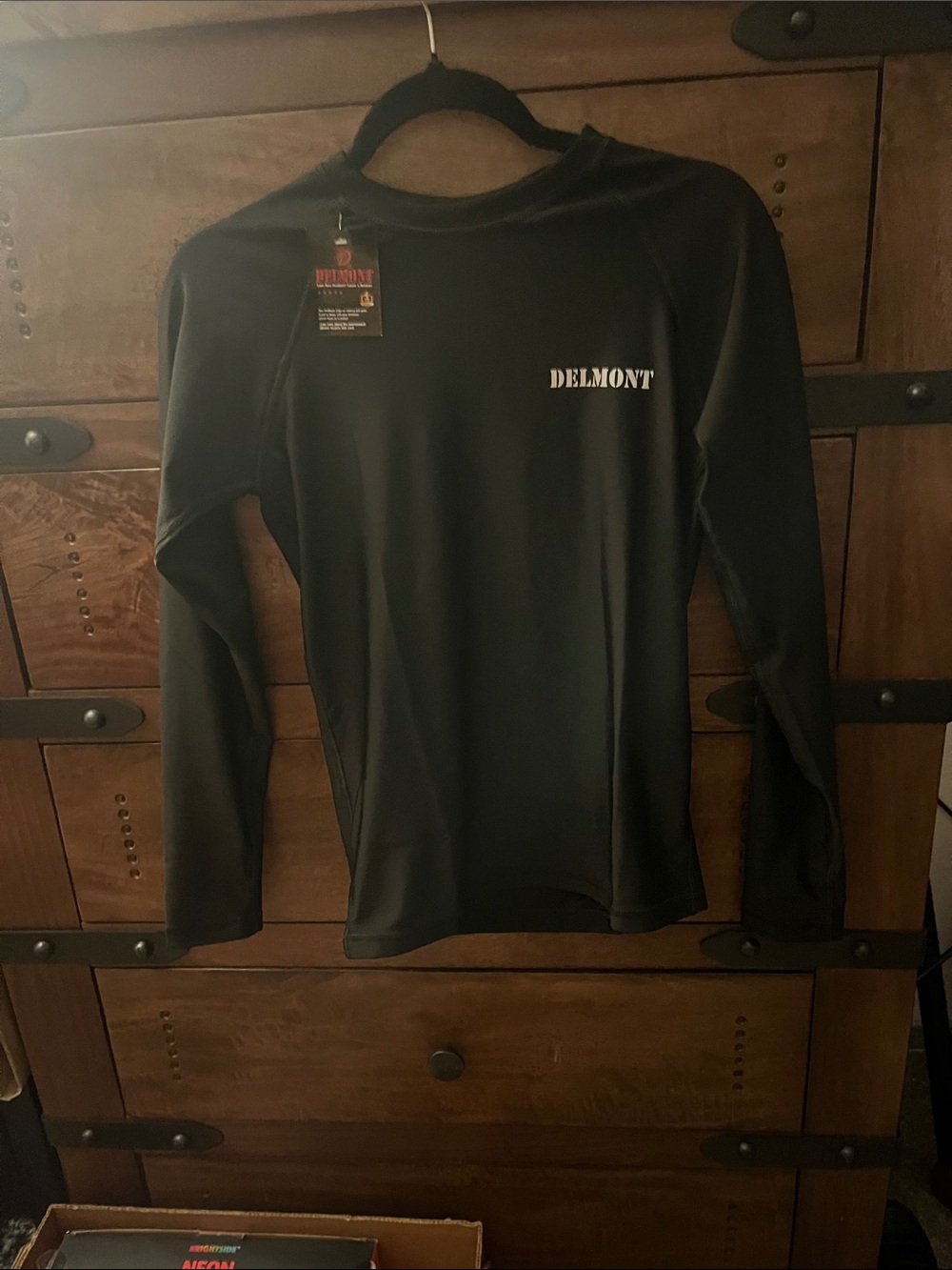 Delmont Men's Long-Sleeve Performance Shirt - Black